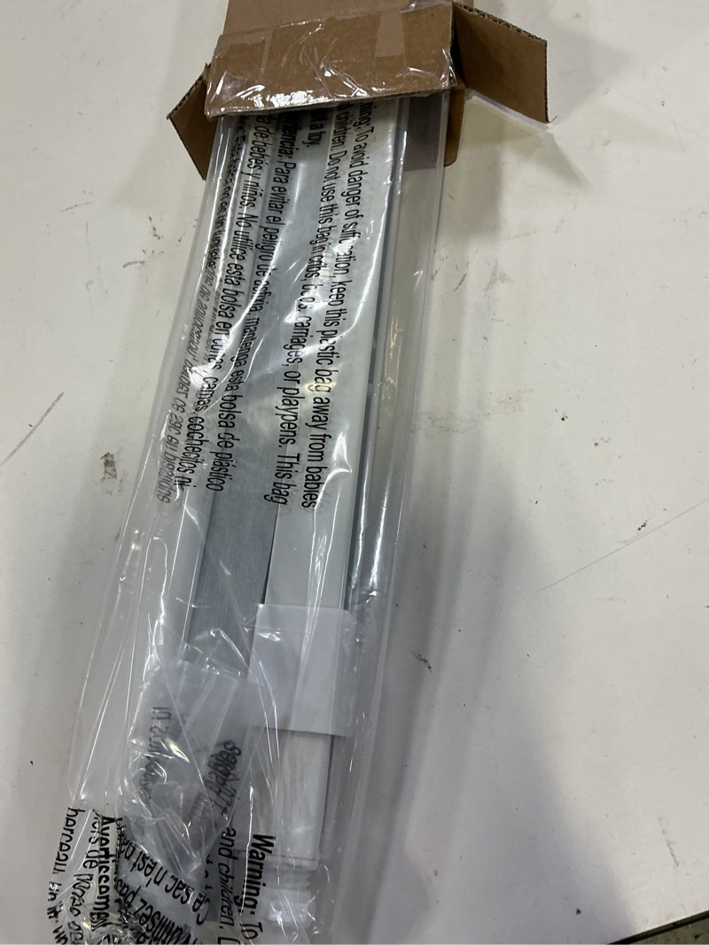 Condition photo showing New/Like New for lazblinds cordless cellular shades, no tools no drill blackout honeycomb shades pleated blinds for windows, 33'' w x 36'' h, silver white blackout-silver white 33'' w x 36'' h