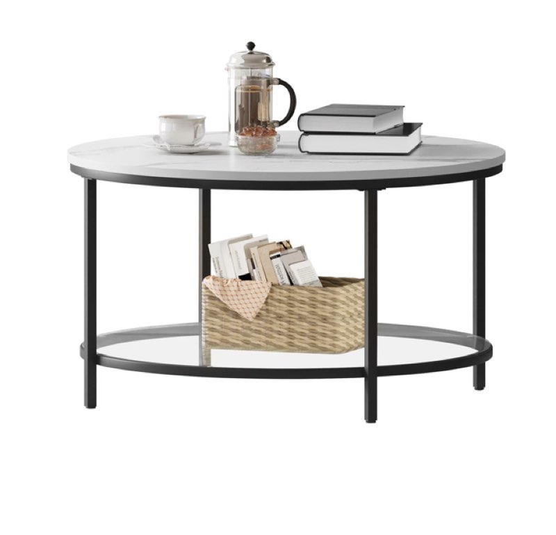 Rotherham Round Coffee Table with Storage