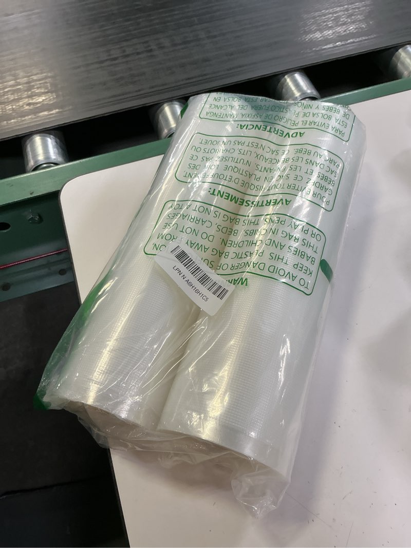 Condition photo showing New/Like New for Bonsenkitchen Vacuum Sealer Bags Rolls, 11 in x 50 ft Rolls 2 pack Durable Food Sealer Bags, Commercial Grade, Heavy Duty, BPA Free, Seal a Meal, Great for Food Storage & Sous Vide Cooking, VB24 11" x 50" 2