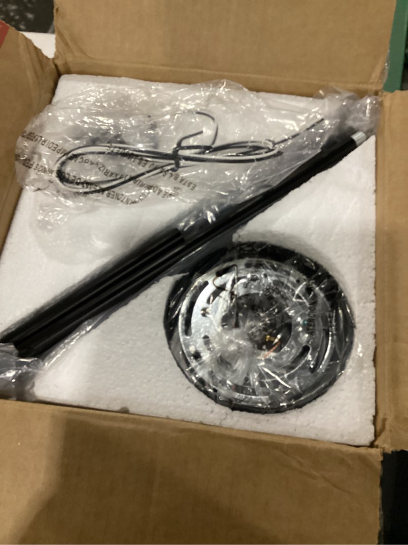 Condition photo showing As Is for hardware only black pendant lights kitchen island, 8\" pendant light fixtures with globe clear glass shade, modern kitchen island lighting, ad-22280-1pl-bk clear glass globe, black 8\" 1