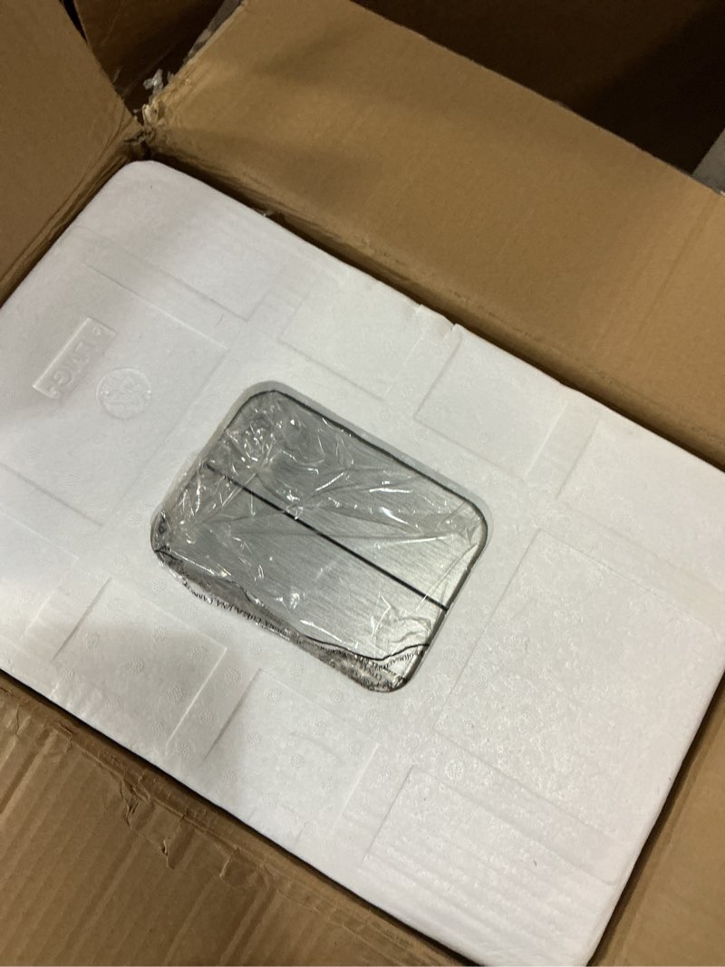 Condition photo showing Good Condition for iTouchless 68 Liter / 18 Gallon Wings-Open Lid Sensor Kitchen Trash Can with Odor Filter, Dog-Proof Slim Automatic Large Capacity Stainless Steel Garbage Recycling Bin for Home Office Business Garage 18 Gallon Wings Open