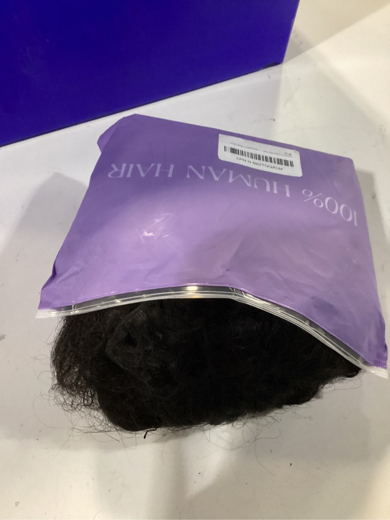 Condition photo showing As Is for deep wave human hair bundles with closure 18 20 22 24+16 inch 5x5 hd lace closure 15a deep curly 4 bundles human hair more full and thick 100 brazilian virgin wet and wavy water wave bundle human hair 18 20 22 24+16 inch deep wave 4 bundles with 5x5 closure