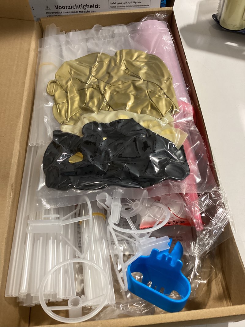 Condition photo showing Good Condition for toniful 4 set black gold balloon centerpieces for table,balloon stand kit for black gold party decor 40th 50th 60th 70th birthday decorations anniversary graduation decorations 2026 retirement