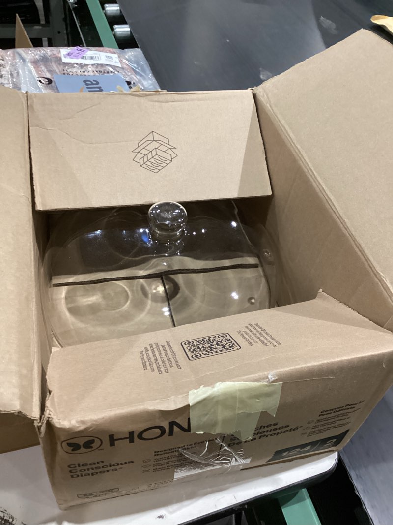 Condition photo showing As Is for 12 inch Glass Microwave Splatter Cover for Food,5 inch Tall BPA-Free Non Toxic Non Plastic Microwave Lid Guard