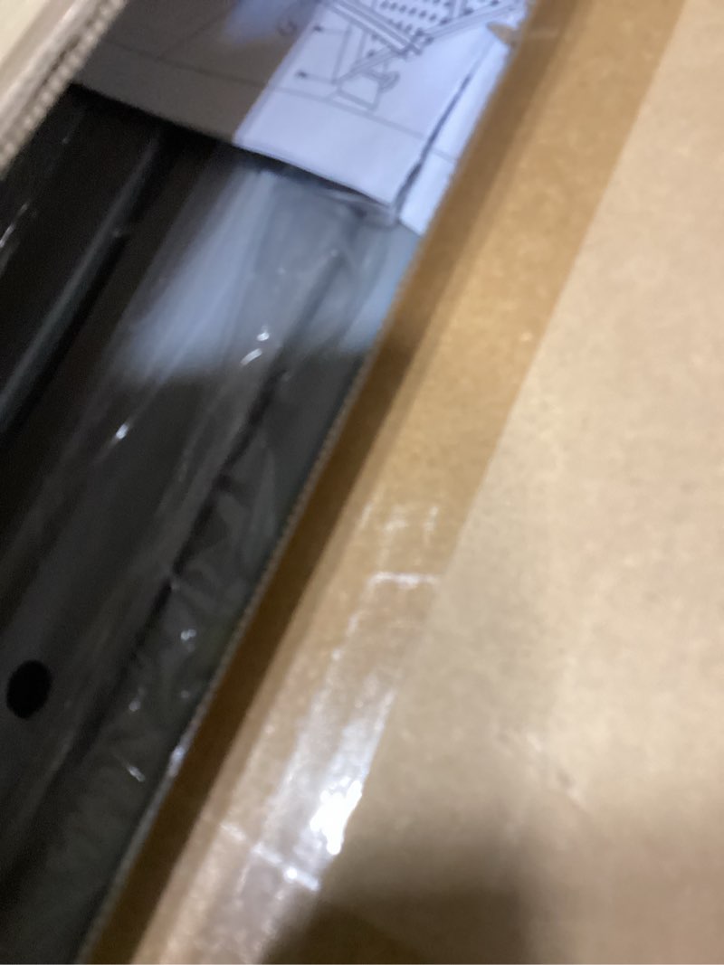 Condition photo showing New/Like New for portable wheelchair ramp with handrails, 1-7" aluminum handicap ramp for home steps, stairs, porches, heavy duty folding threshold ramp with non-slip surface & safety rails, supports up to 770 lbs