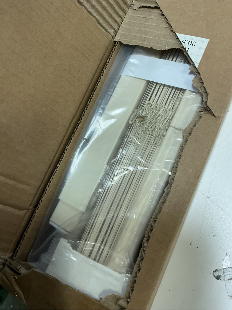 Condition photo showing Good Condition for lazblinds no tools no drill 1" vinyl mini blinds, cordless blinds for windows, light filtering horizontal window blinds & shades, 30 1/2" w x 48" h, cream cordless-cream 30 1/2" w x 48" h