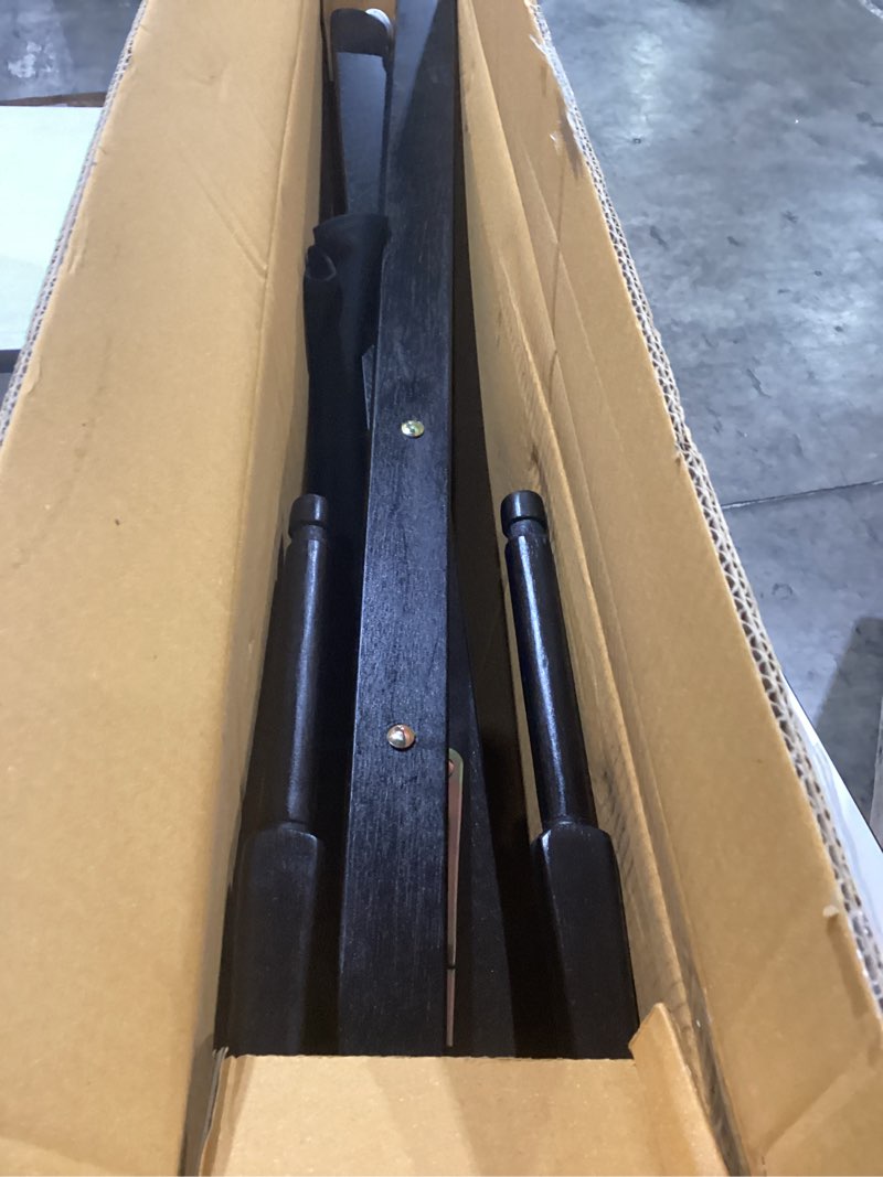 Condition photo showing Good Condition for casual home director's chair ,black frame/black canvas,30" - bar height black 30 in black frame - solid wood chair