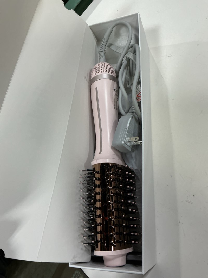 Condition photo showing Good Condition for 4.0 ionic hair blow dryer brush-lightweight 3x faster drying, 5-in-1 blow out brush for more shine, curliness and volume, titanium hot hair brush more smooth, anti-frizz, salon-style blowouts,pink