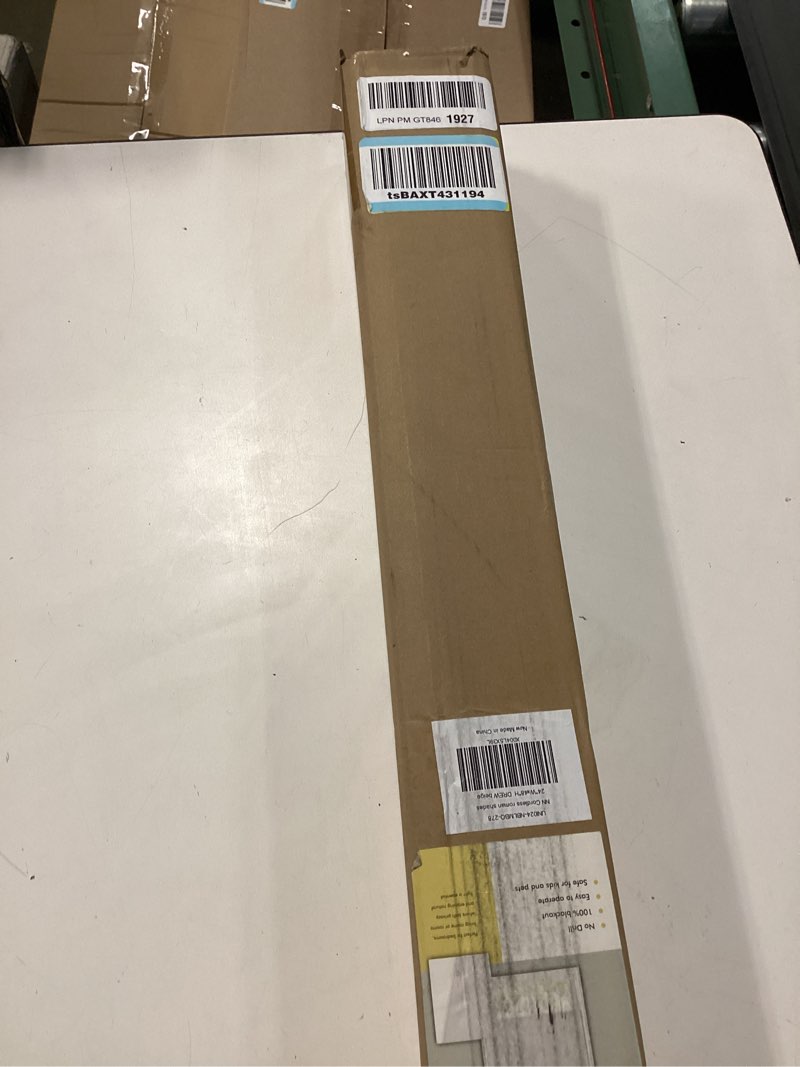 Condition photo showing New/Like New for no tools no drill cordless roman shades for indoor windows 100% blackout, for window size 24" w × 48" h beige beige 24" w × 48" h