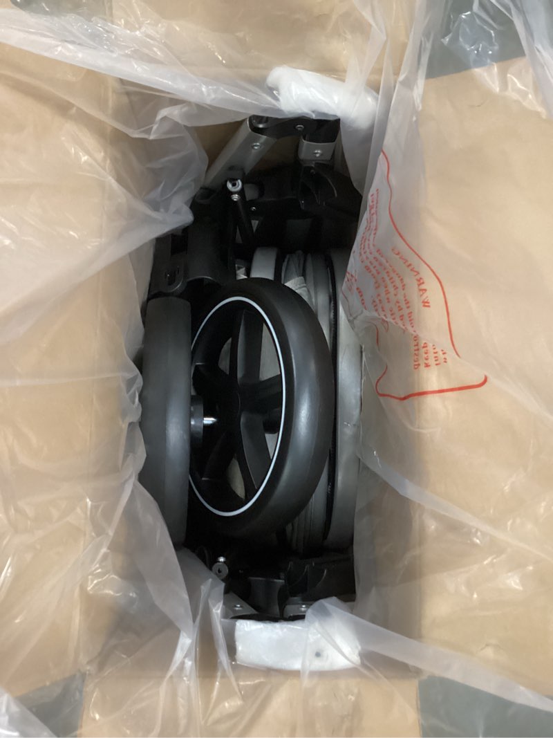 Condition photo showing As Is for 2-in-1 Baby Stroller - Folding Infant Newborn Pram Stroller with Reversible Seat - Toddler Strollers for 0-36 Months Old Babies (Grey)