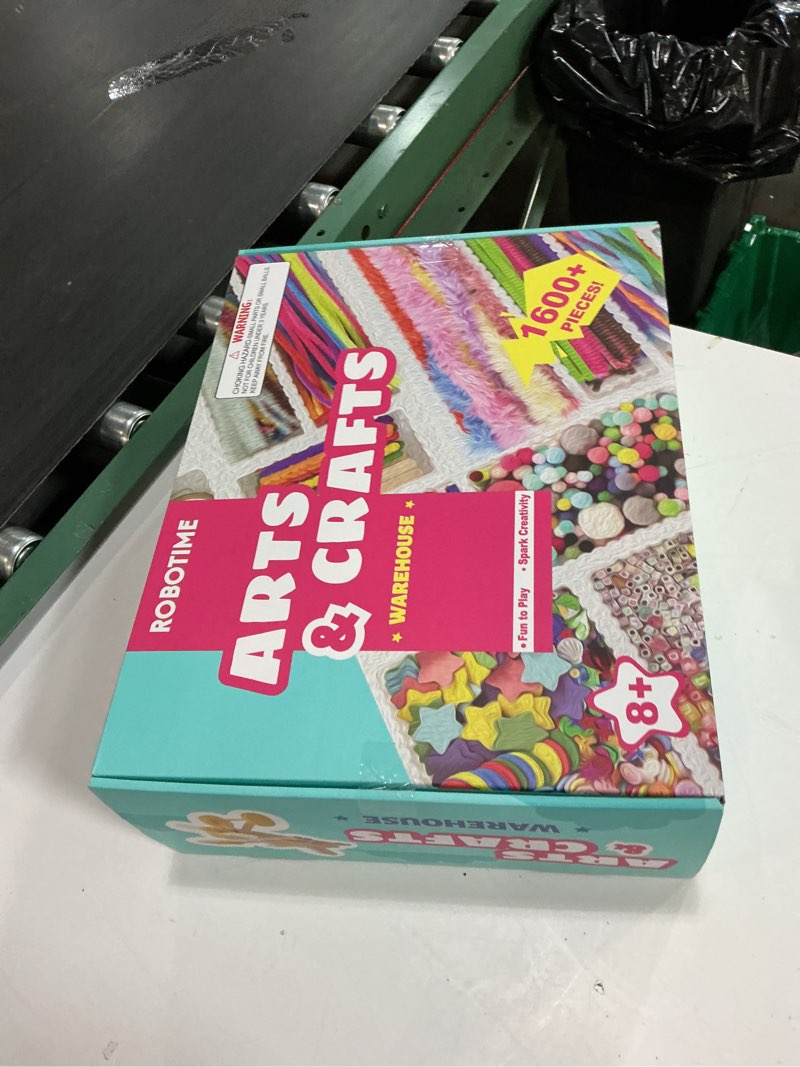 Condition photo showing New/Like New for ROBOTIME Ultimate Craft Gift for Girls Ages 8-12 | All-in-One Creative Arts & Crafts Kit with 1600+ Pieces | DIY Maker Warehouse for Beginner Kids 8-12