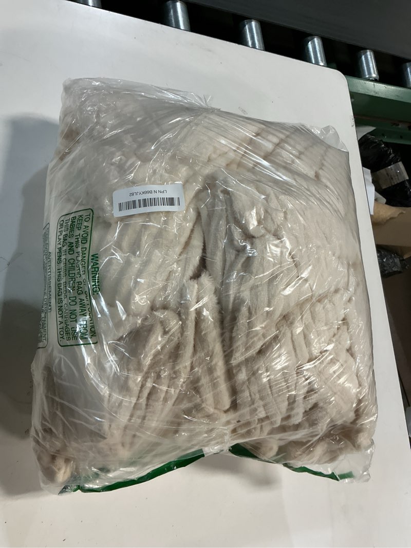 Condition photo showing Good Condition for Buryeah 6 Pcs Flannel Throw Blanket Bulk 50 x 60 in Sleepover Blanket Outdoor Wedding Throw Lightweight, Oeko-tex Standard 100 Certified for Sofa Homeless Gifts (Beige) 6 Beige