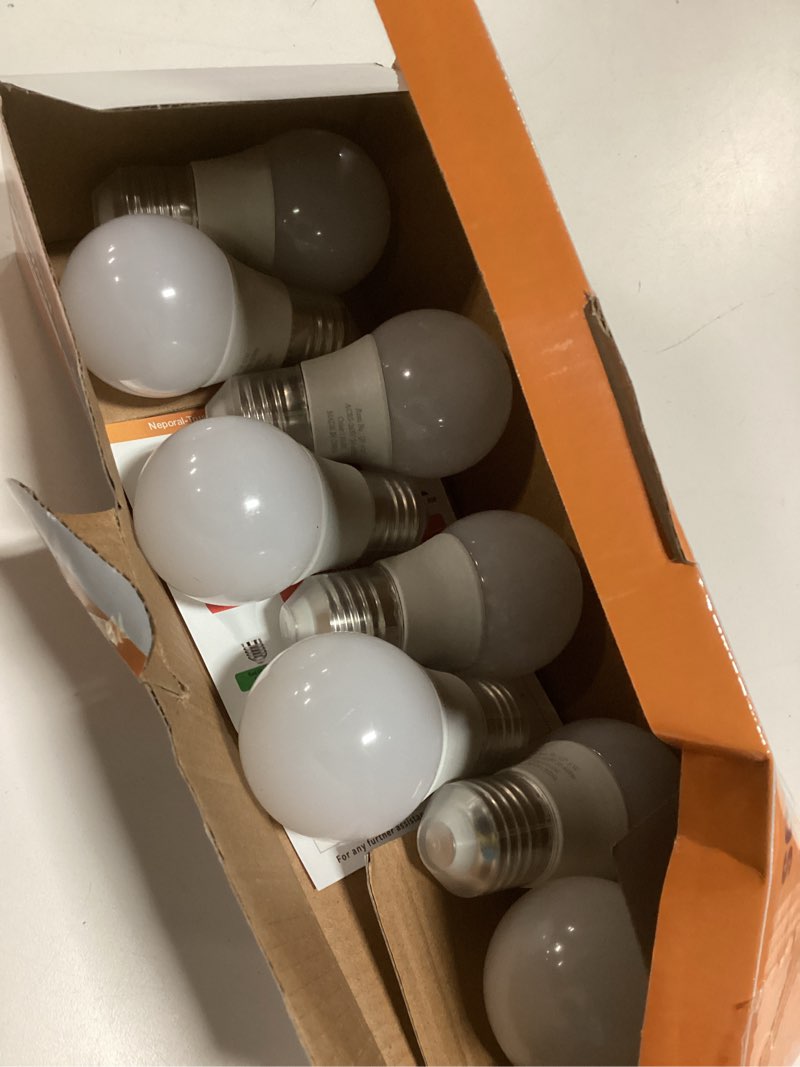 Condition photo showing New/Like New for Neporal Amber Light Bulbs 9W, Soft Warm Sleep Light Bulbs 60W Equivalent, Blue Light Blocking Amber 