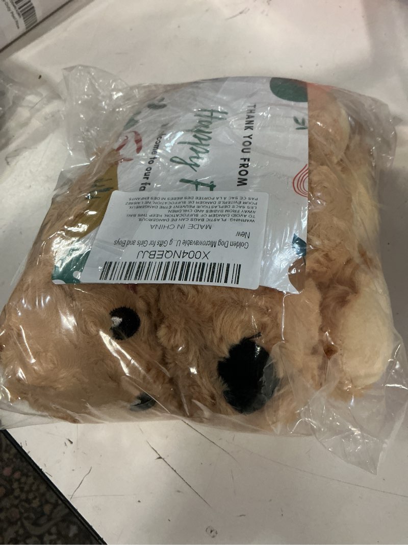 Condition photo showing New/Like New for cow microwavable & weighted stuffed animals - 1.5 lbs unscented heating pad for period cramps pain relief and anxiety, cute black cow plush toys gifts for women girls adults and kids by happy fuel black spotted cow