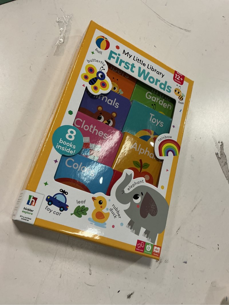 Condition photo showing Good Condition for building block my little library: first words, eight 10 page board book
