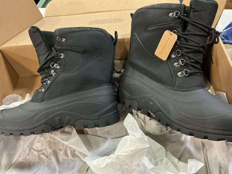 Condition photo showing Good Condition for jousen milan defense pro snow boots black size 11  