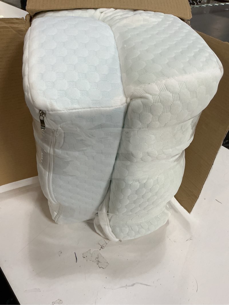 Condition photo showing Good Condition for Bed Reading Pillow Back Support with Arms, Removable Pillowcase for Book Working Gaming Resting Watching TV, White/20in White 16x20in