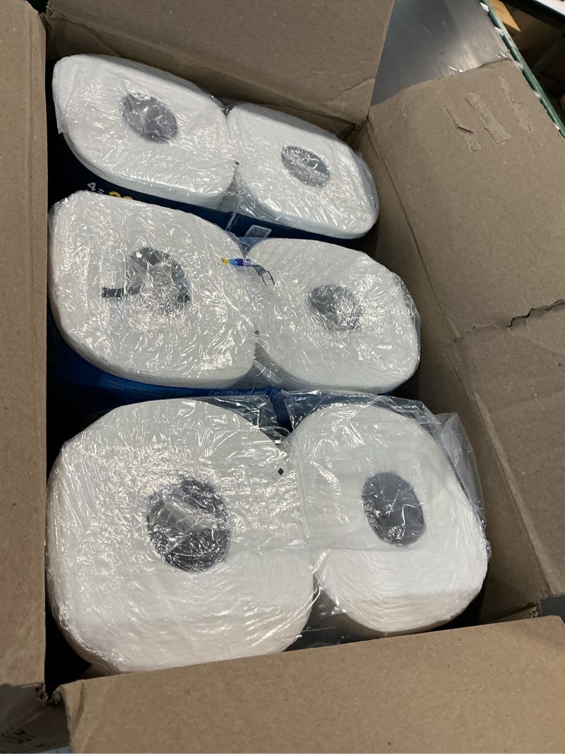 Condition photo showing New/Like New for charmin ultra soft cushiony touch toilet paper, 24 family mega = 123 regular rolls, white family mega 24 rolls (267 sheets)