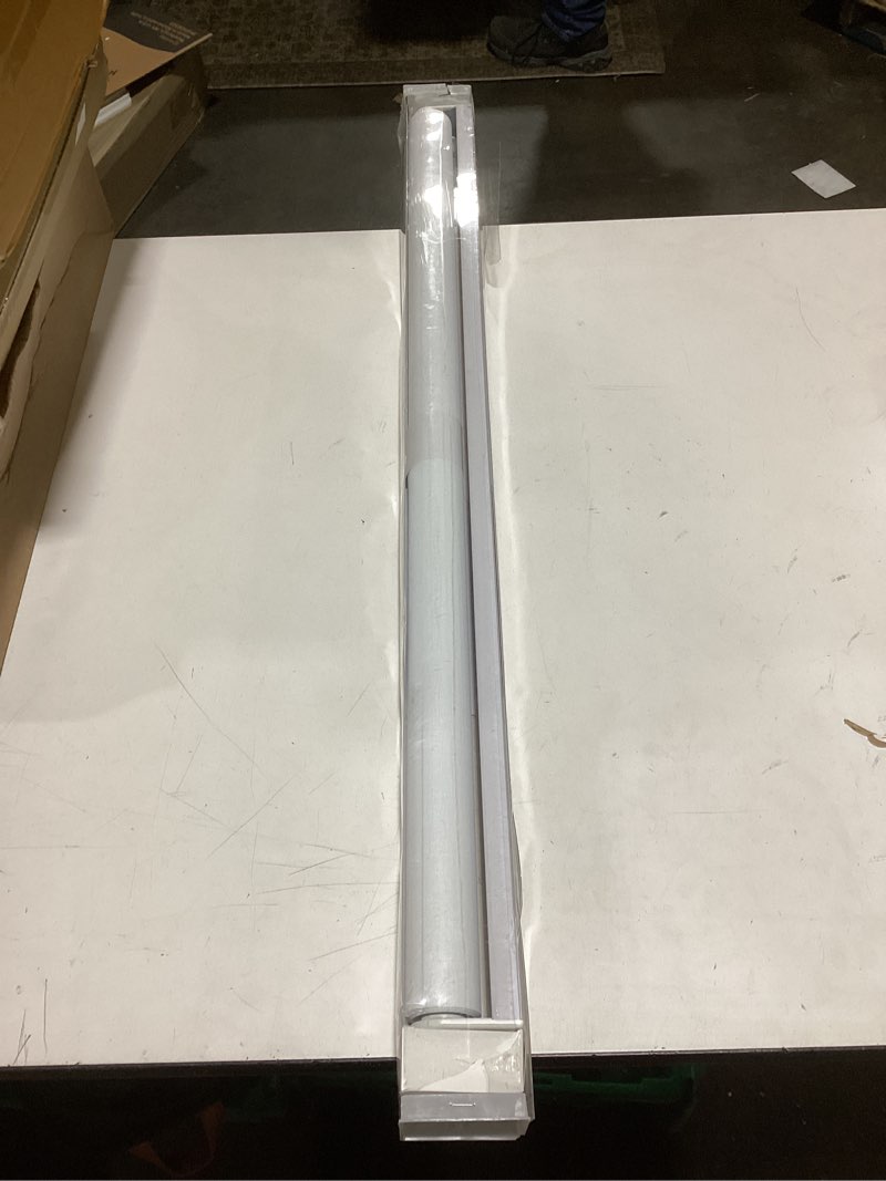 Condition photo showing Good Condition for ChrisDowa Blackout Roller Shades for Windows, Striped Pattern Cordless Pull Down Door Blinds with Privacy, Thermal Insulated Window Shades for Living Room, Home and Office. White, 35" W x 72" H 35"W x 72"H White