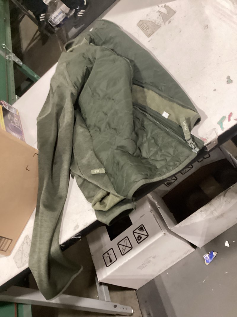 Condition photo showing Good Condition for Similar productHUK - Men's Scale Jacket, DWR Performance Fishing Coat Medium Moss