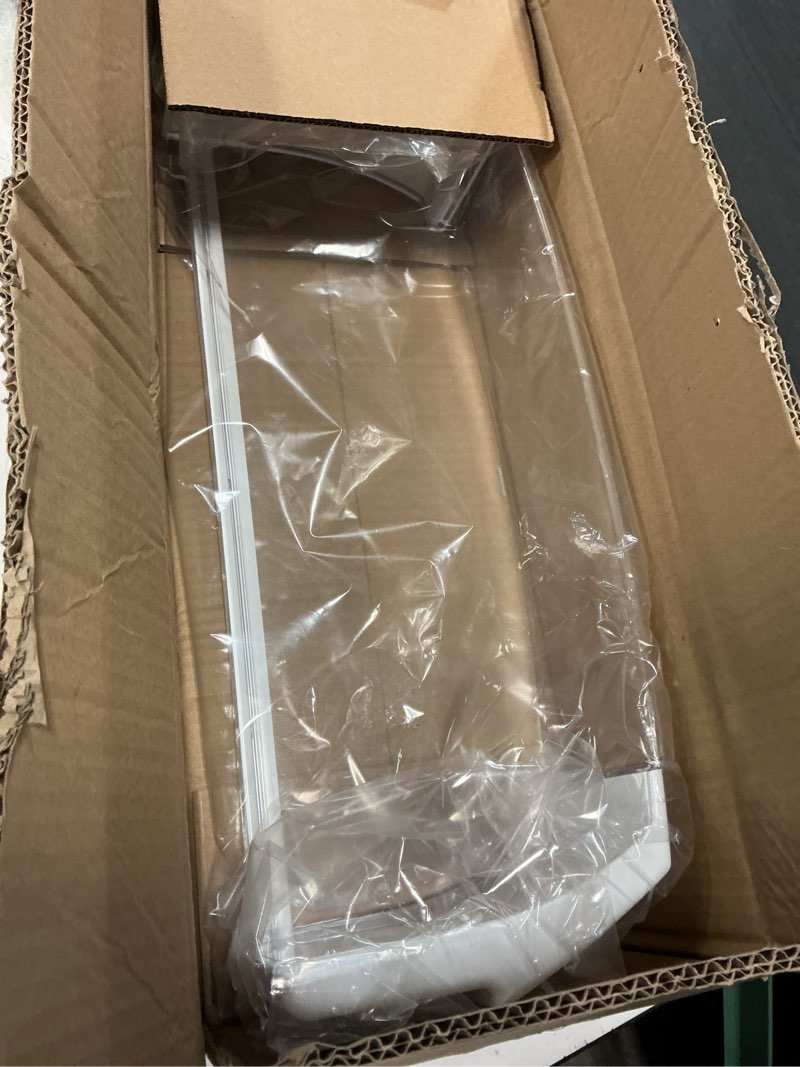 Condition photo showing New/Like New for wr71x10427 door gallon bin compatible with ge refrigerator door shelf bin rack ziss420driss ziss420nm zisb420drh zis420nrj zisw420drg, door shelf bin replace 945734 ap3190209 ah698135 ea698135