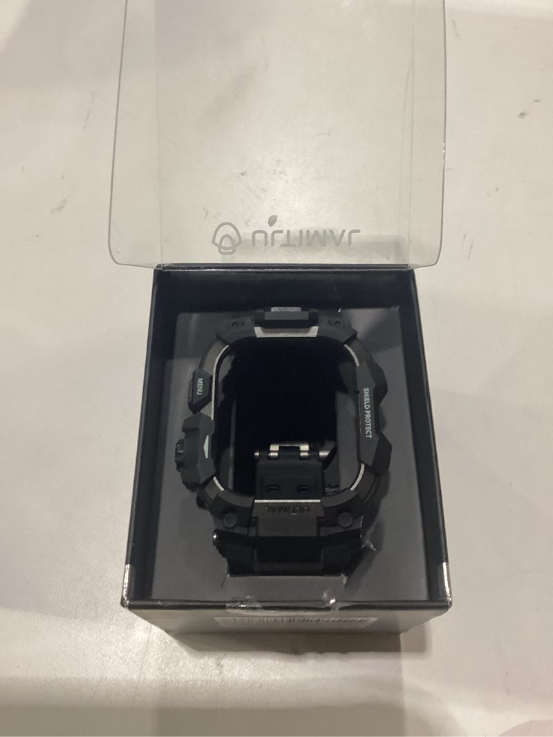 Condition photo showing New/Like New for ultimal rugged case with band for apple watch 46mm,compatible with apple watch series 11/10, military grade shockproof bumper cover for iwatch tactical band men (black, 46mm) black 46mm