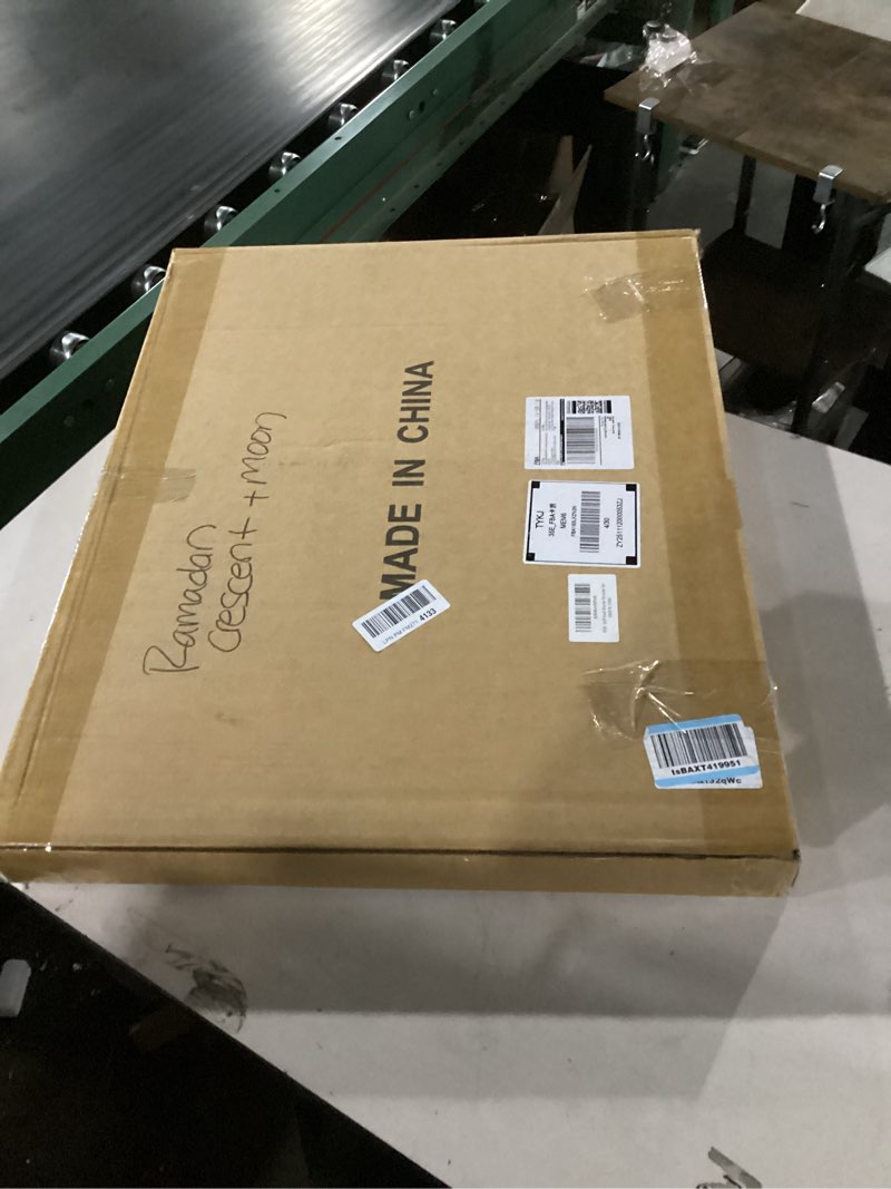 Condition photo showing New/Like New for Sicrifety 26 x 24 inch Ramadan Crescent Moon Decor, Eid Crafts Light Ramadan Moon Lamp Table Decor w