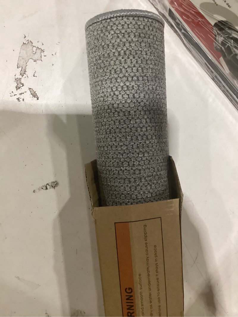 Condition photo showing Good Condition for bath mat,ultra thin bathroom rugs,rubber bath mats for bathroom,no slip bath rugs,quick dry,machine washable,low pile,absorbent,shower outside,sink,home decor accessories.grey,1'5"x2'3"(17x27inch) grey 1'5" x 2'3" (rectangular)