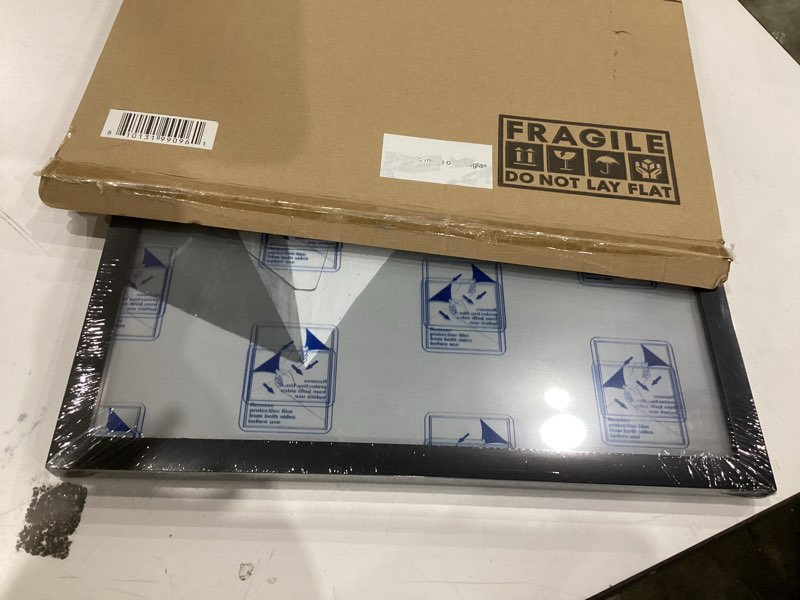 Condition photo showing New/Like New for Americanflat 14x20 Picture Frame with Polished Plexiglass - Streamline Collection - Thin Border Picture Frame for Wall Display - Hanging Hardware Included - Black