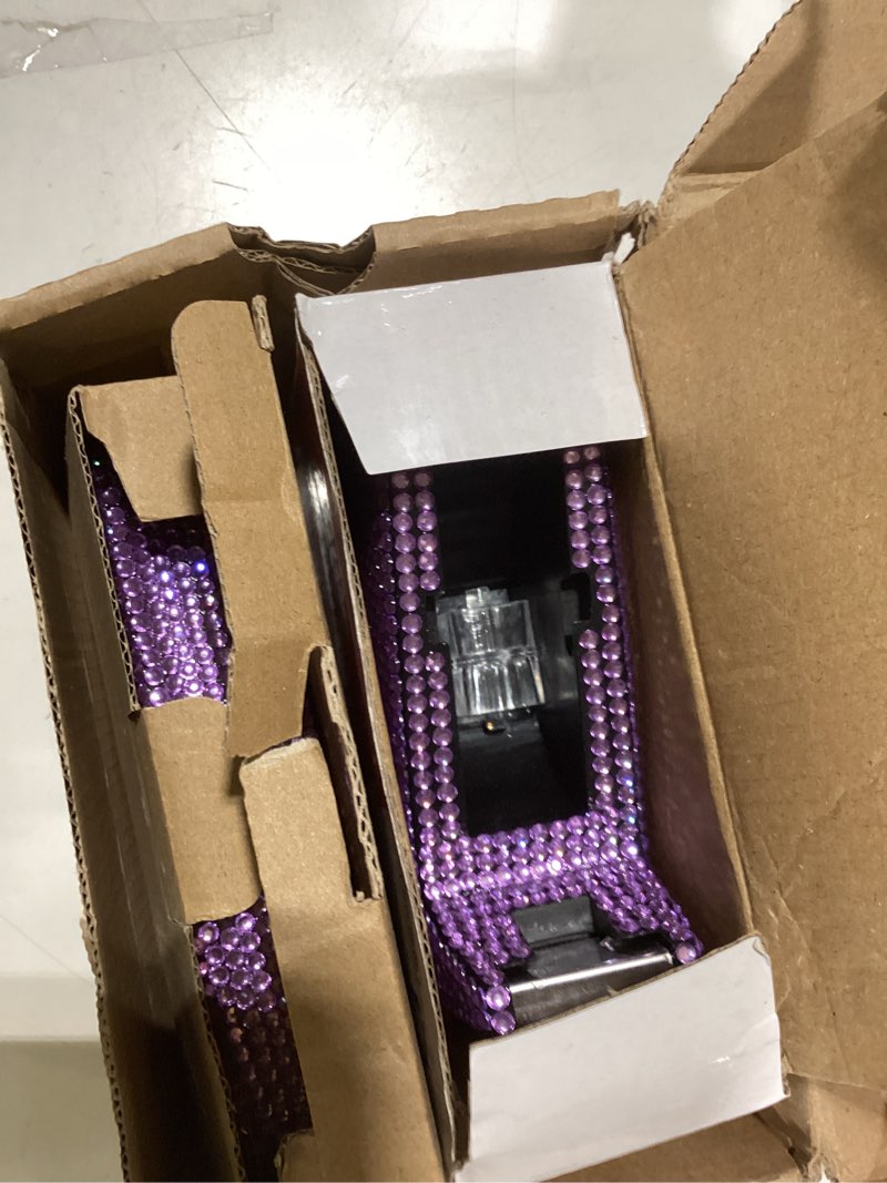 Condition photo showing As Is for office stationery set,desk accessory kit, home office necessary- stapler & desktop tape dispenser & ballpoint pens & scissor 4 piece office desk accessories kits (purple)