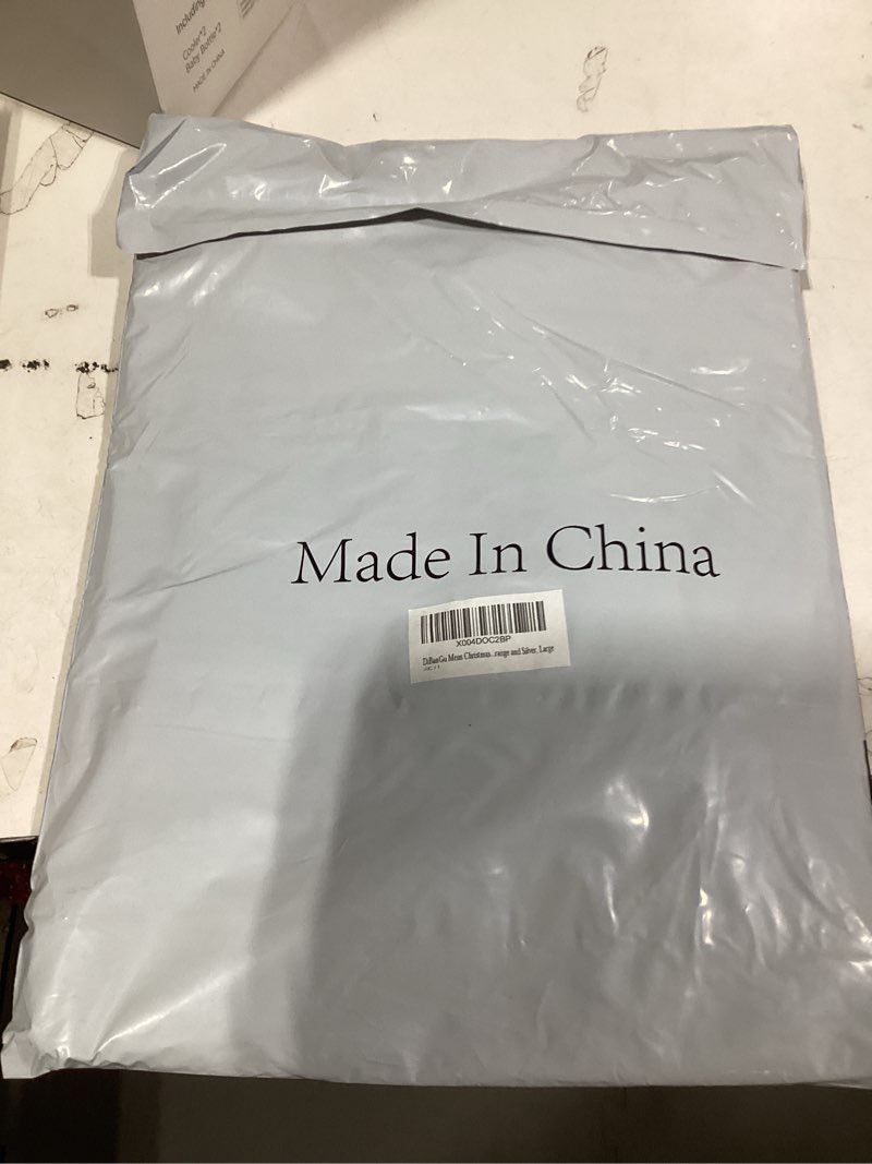 Condition photo showing New/Like New for DiBanGu Mens Christmas Suit Vest Festive Xmas Dress Waistcoat and Bowtie Set Vacation Holiday Dress Vest for Tuxedo Party Small Black-green-christmas