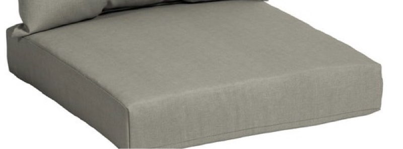 mainstays 45"l x 22.75"w tan rectangle outdoor 1-piece deep seat cushion