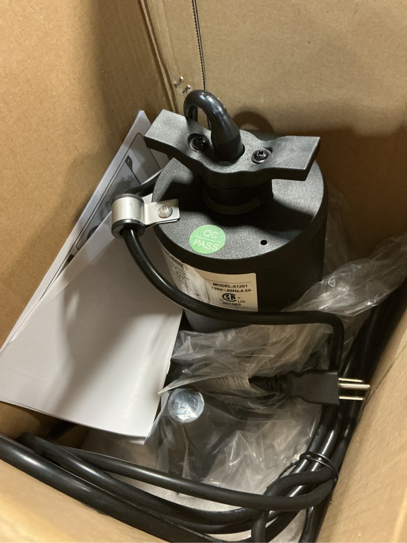 Condition photo showing Good Condition for wassermann 1/2hp submersible water pump,3300gph thermoplastic utility pump electric portable transfer clean/dirty sump pump for pool tub garden pond draining with 10 ft cord