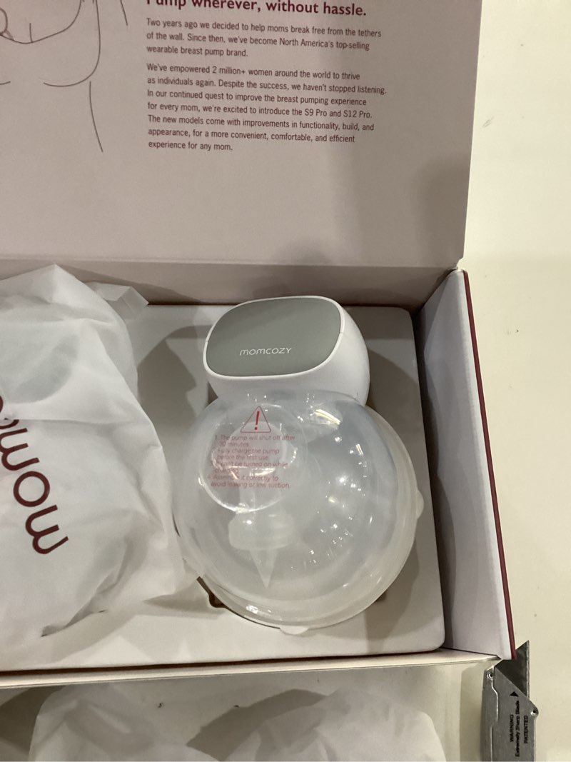 Condition photo showing New/Like New for Momcozy S9 Pro Upgraded Wearable Breast Pump, Hands-Free Design with Extended Battery Life & LED Display, Double Electric Portable Pump with 2 Modes & 9 Levels, 24mm, 2-Pack, Gray 24mm (2-Pack) N-gray