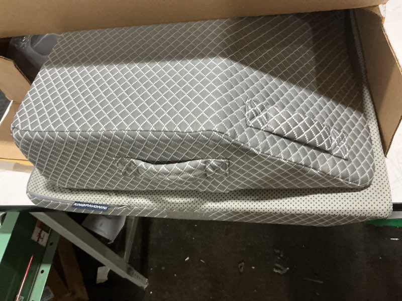 Condition photo showing Good Condition for Adjustable Leg Elevation Pillows for Swelling, Cooling Gel Memory Foam Wedge Pillows for After Surgery, Sciatica Back Knee Hip Ankles Pain Relief, Leg Pillows for Sleeping Blood Circulation