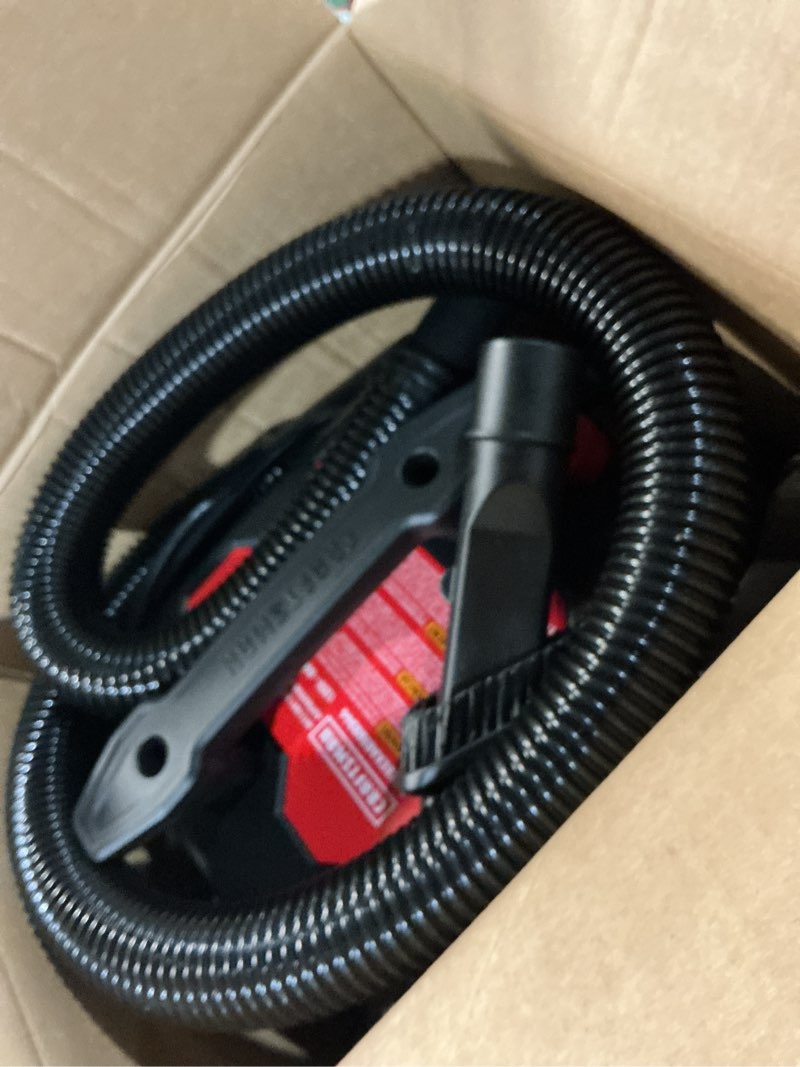 Condition photo showing Good Condition for craftsman 3-gallon 3 hp corded wet/dry shop vacuum with accessories included