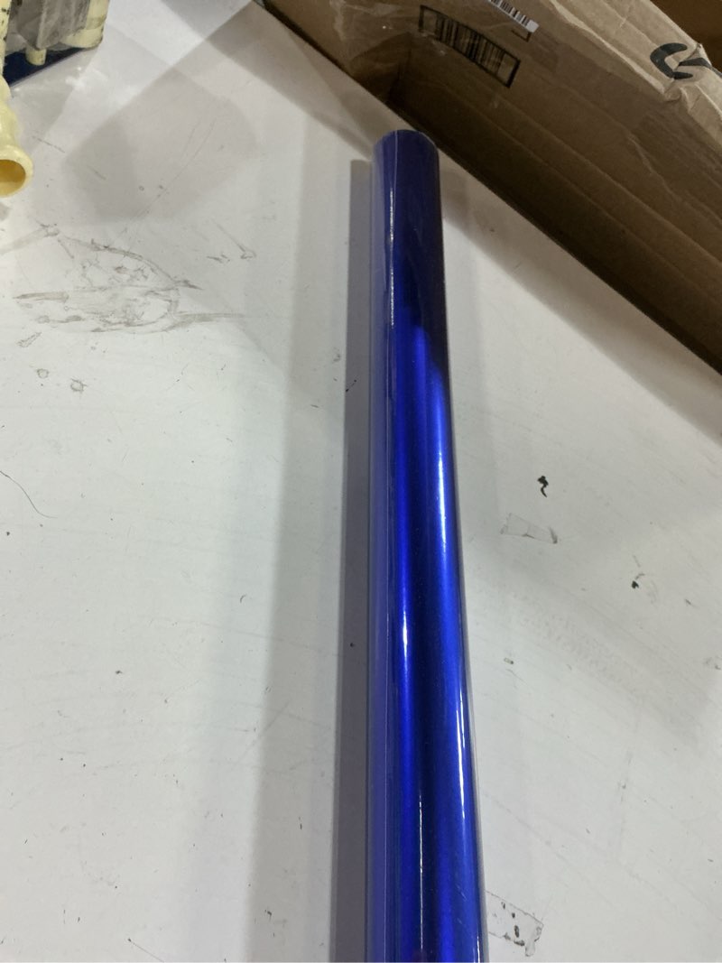 Condition photo showing New/Like New for ruspepa dark blue wrapping paper roll, 81.5 sq ft solid color matte metallic purple blue gift wrap jumbo paper roll for wedding, birthday, shower, congrats, holiday, carnival, 30 inches x 32.8 feet blue 30" x 32.8'