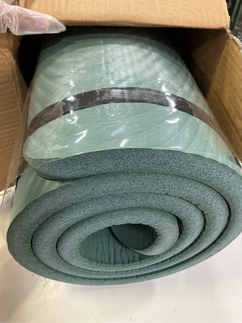 Condition photo showing Good Condition for Tone Fitness 1-Inch Thick Yoga Mat | High-Density, Non-slip Exercise Mat with Carrying Strap for Yoga, Pilates, & Home Gym Workouts | Multiple Options Wave Teal