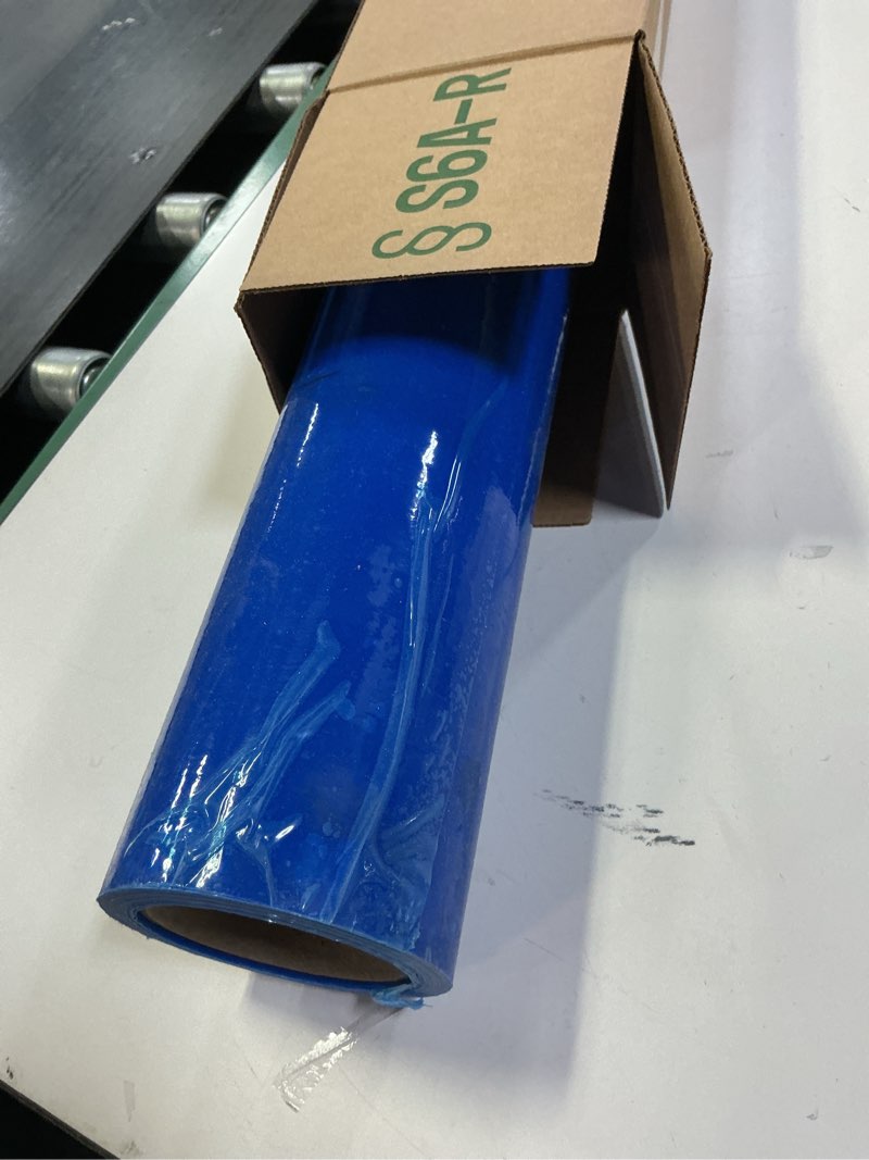 Condition photo showing Good Condition for Floor Protection Film, 24 inch x 200' roll, Made in USA, Blue Self Adhesive Floor Protector for Moving and Construction, Temporary Floor Covering for Protection of Hardwood Floors, Tile, Hard Surfaces