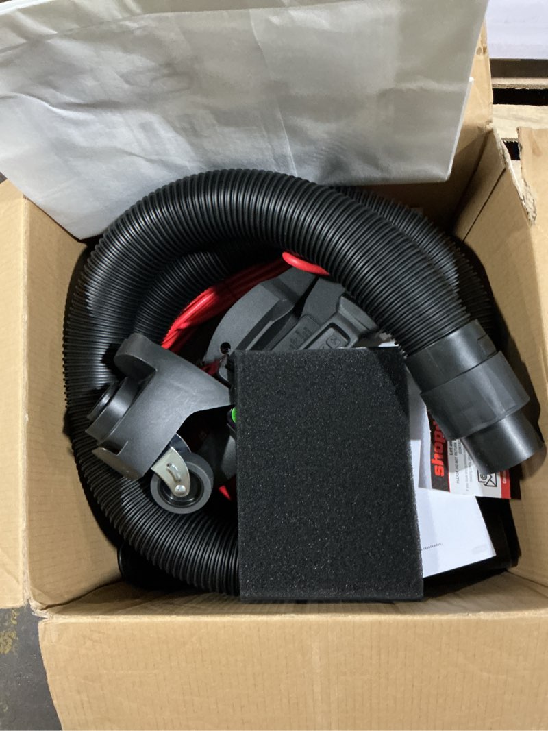 Condition photo showing Good Condition for shop-vac 12-gallon 6 hp corded wet/dry shop vacuum with accessories included