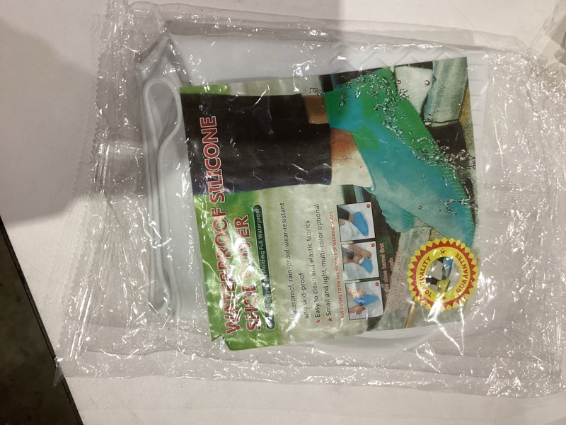 Condition photo showing New/Like New for Unisex Waterproof Shoe Covers, Reusable, Slip-Resistant, Silicone Shoe Protectors Grery Large Label L: Size US 6.5-10 Grey