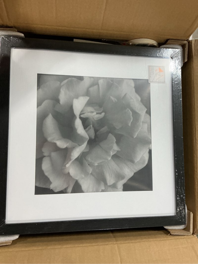 Condition photo showing New/Like New for eletecpro 14x14 picture frames set of 9, classic gallery wall frame set displays 10x10 photos with mat or 14x14 without mat, photo frames collage wall decor, black frames for home decor black 14x14 for 10x10