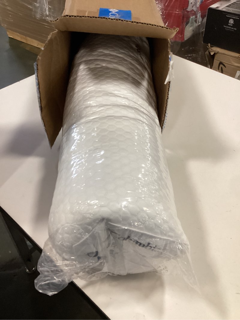 Condition photo showing Good Condition for Columbia Comfort Ice Fiber Side Sleeper Down Alternative Bed Pillow with Polyester Fiberfill, Supportive Cooling Double Sided Breathable Cover (Side Sleeper, Standard/Queen (Pack of 1)) Side Sleeper Standard/Queen (Pack of 1)