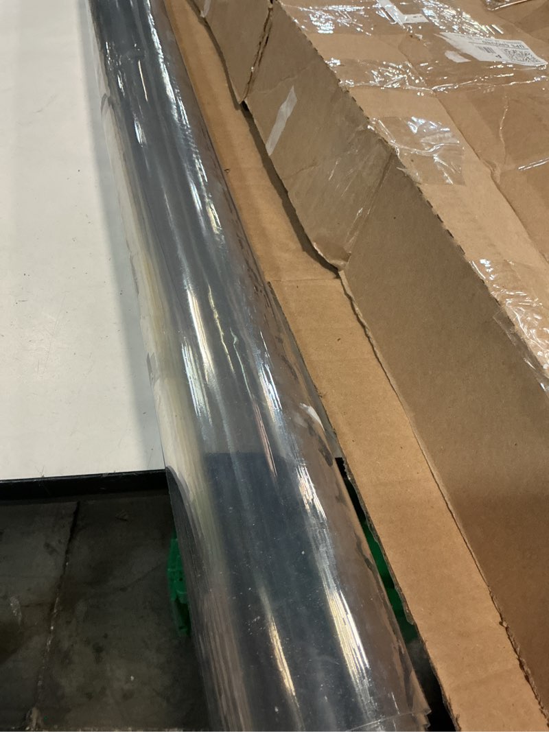 Condition photo showing Good Condition for OstepDecor Clear Table Protector 40 x 72 Inch, 2mm Thick Plastic Table Cover, Waterproof PVC Clear Table Cover Protector, Desk Protector Mat, Writing Desk Pad for Desktop, Coffee & Dining Room Table 40" x 72" (Rectangular) Crystal Clear 2mm