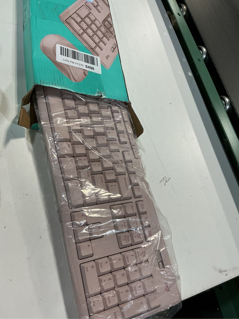 Condition photo showing Good Condition for Logitech MK270 Wireless Keyboard and Mouse Combo for Windows, 2.4 GHz, 8 Multimedia Keys, PC, Laptop, Wireless Keyboard Compact Mouse Combo - Rose Rose 1 Pack Combo