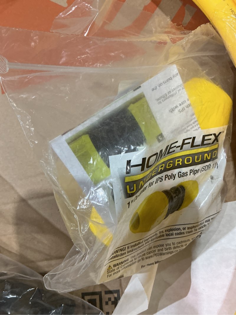 Condition photo showing As Is for underground ips yellow poly gas pipe coupler (1)