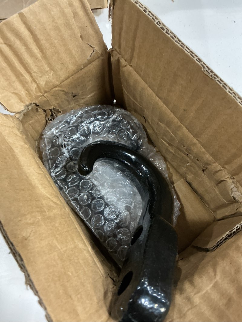 Condition photo showing Good Condition for TOPZEA 2 Pack Universal Recovery Tow Hooks 10000 Lbs, Bolt-On Black Forged Steel Tow Hooks with Clip Compatible with Most Pickup Truck, SUV, Van, Towing Accessories