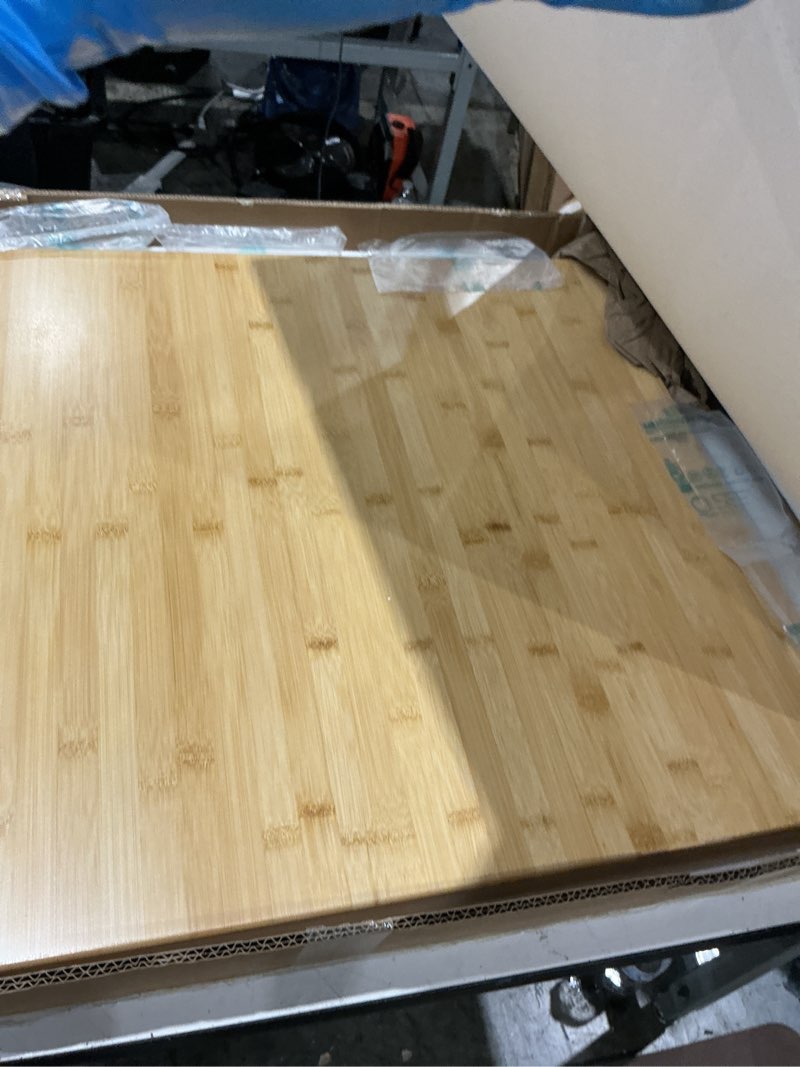 Condition photo showing Good Condition for 24 x 25 x 1.2 in finished bamboo butcher block countertop