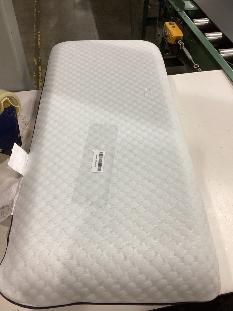 Condition photo showing Good Condition for weekender gel memory foam pillow - king size - 1-pack - medium firm feel - neck and shoulder support - side & back sleepers - home, hotel, & hospital essentials - certipur certified king 1 pack