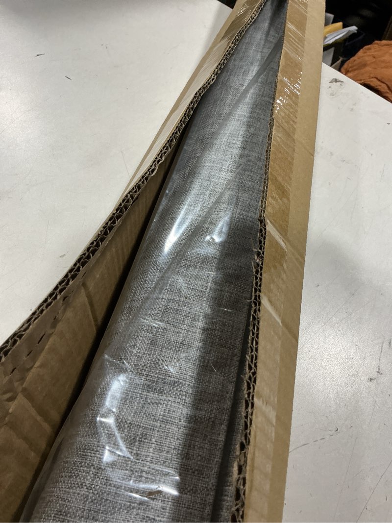 Condition photo showing Good Condition for lazblinds no tools no drill cordless roman shades for windows, blackout thermal insulated uv blocking window blinds, lightweight fabric blinds for indoor windows, 35.5" w x 60" h, blackout - grey grey 35.5" w × 60" h